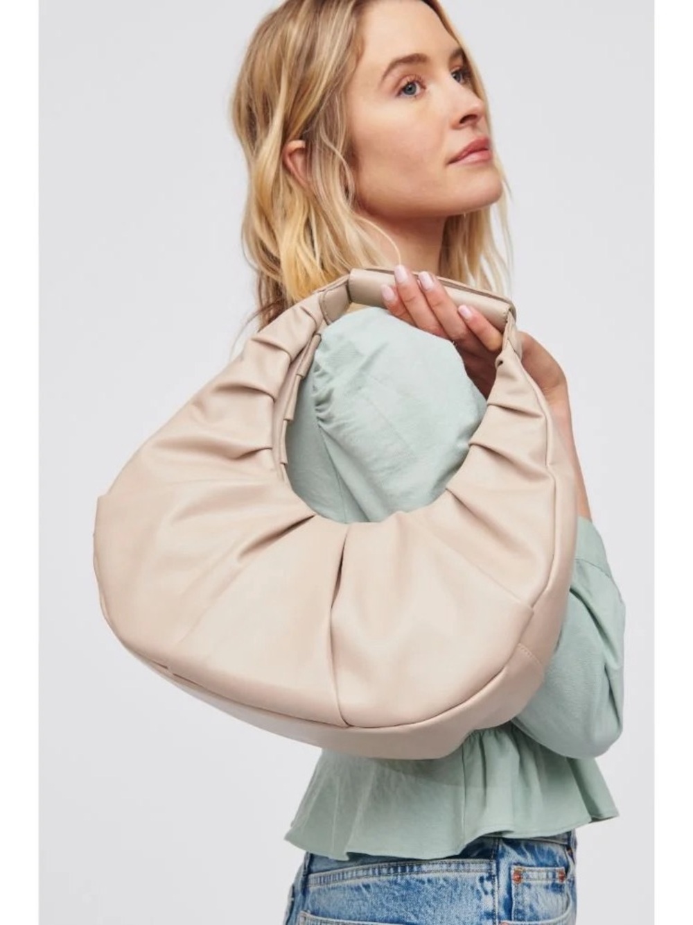 NWT Urban Expressions Yvette Vegan Leather Hobo Shoulder Bag Purse Fall Trend